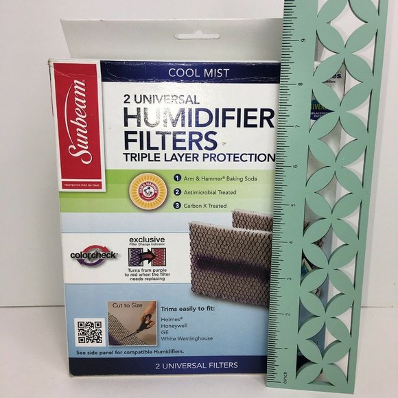 Sunbeam Cool Mist Humidifier Universal Filter Holmes Honeywell 2 Pk Arm & Hammer - Picture 10 of 12